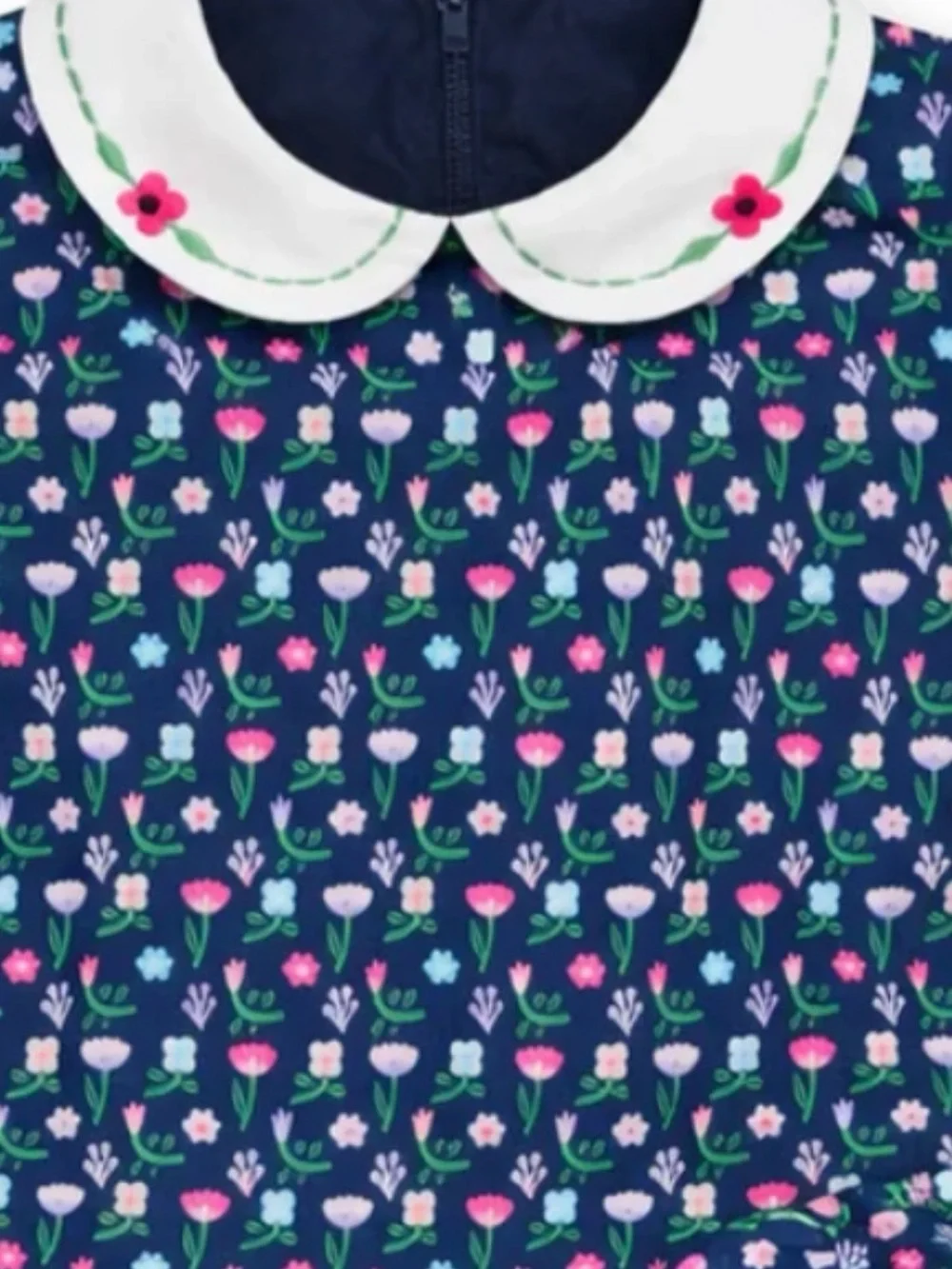 Florence Eiseman Navy Floral Dress SZ 2T